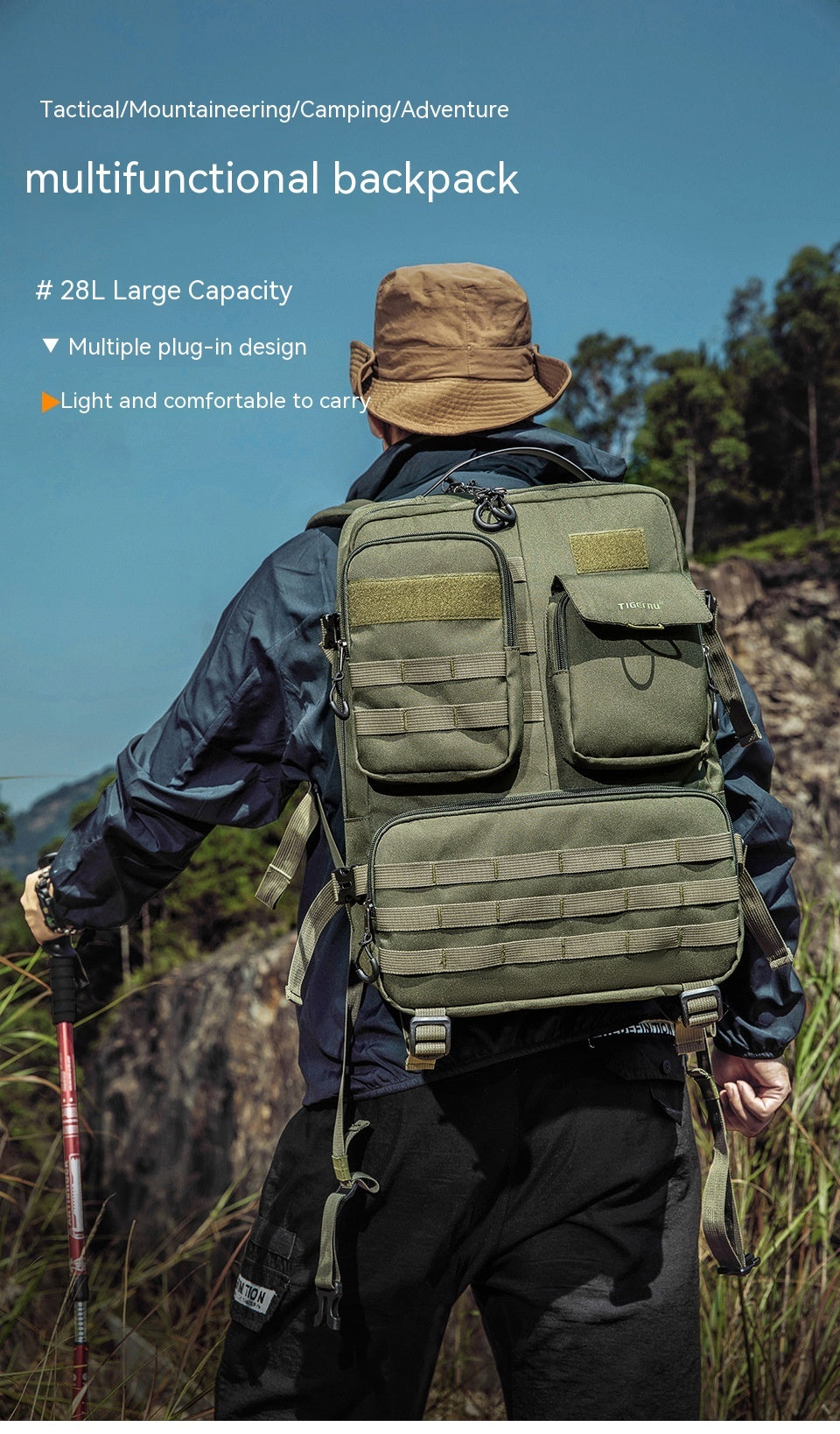 Tactical Backpack Waterproof 20L-35L