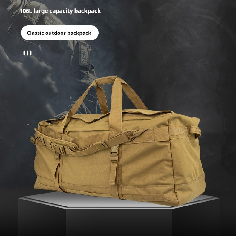 Tactical shoulder bag with 106L capacity – MOLLE-compatible, durable large gear bag for outdoor, military or survival loadouts